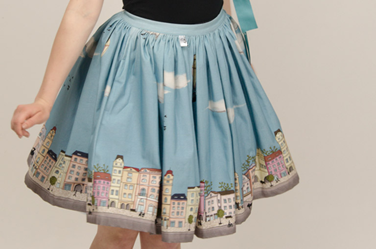 Iris - sukně s kapsami